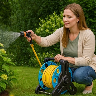 Dévidoir tuyau arrosage | GardenEase - JARDIN ARROSER
