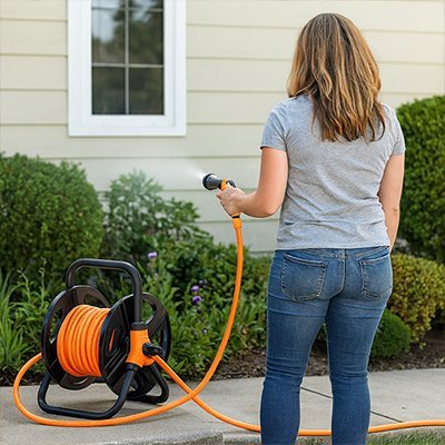 Dévidoir tuyau arrosage | GardenEase - JARDIN ARROSER