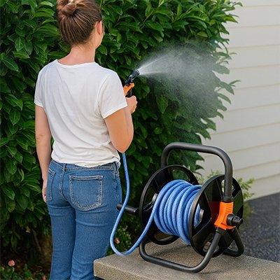 Dévidoir tuyau arrosage | GardenEase - JARDIN ARROSER