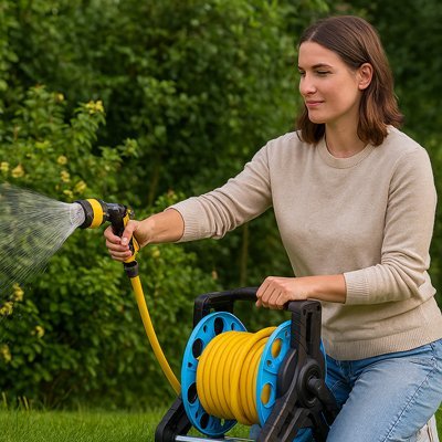 Dévidoir tuyau arrosage | GardenEase - JARDIN ARROSER