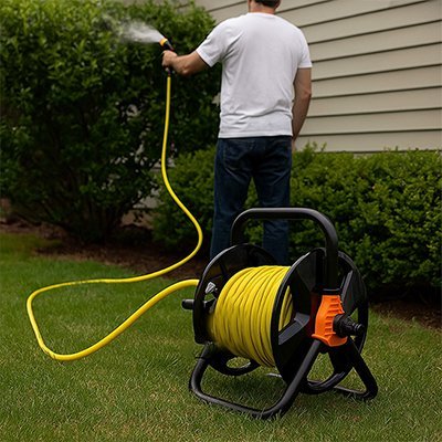 Dévidoir tuyau arrosage | GardenEase - JARDIN ARROSER